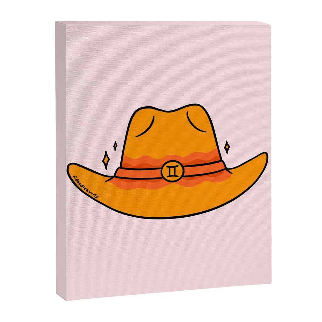 Gemini Cowboy Hat Canvas Print Gallery Image 8