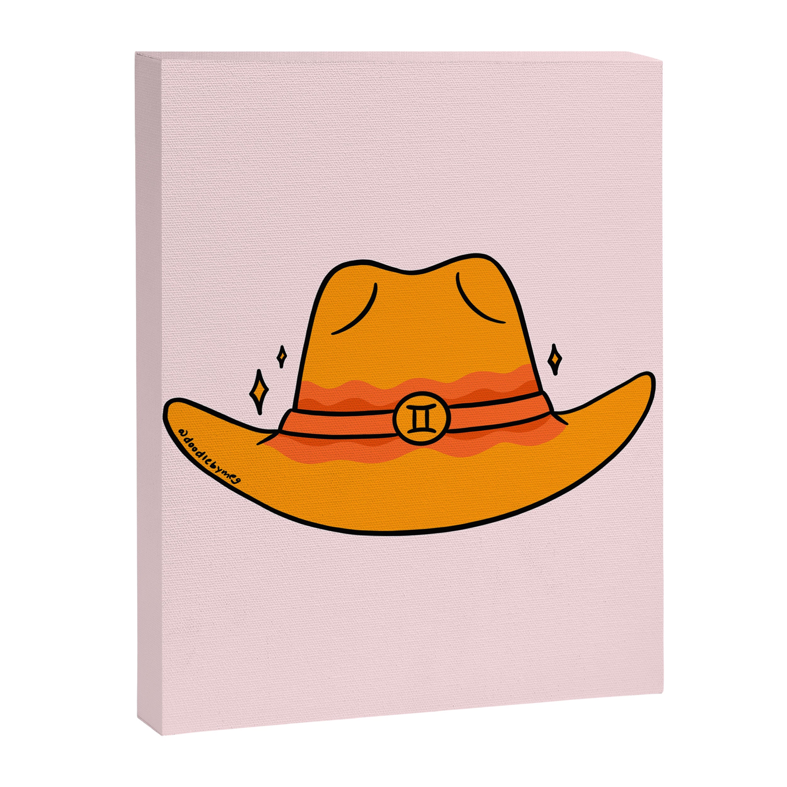 Gemini Cowboy Hat Canvas Print Gallery Image 8