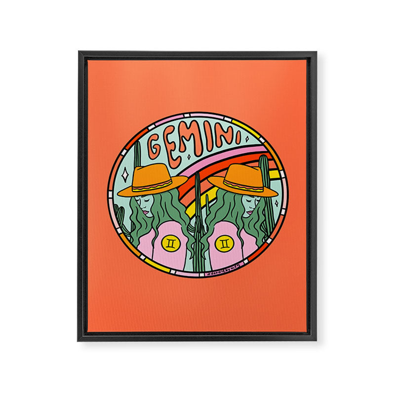 Gemini Cowgirl Framed Canvas Print Gallery Image 8