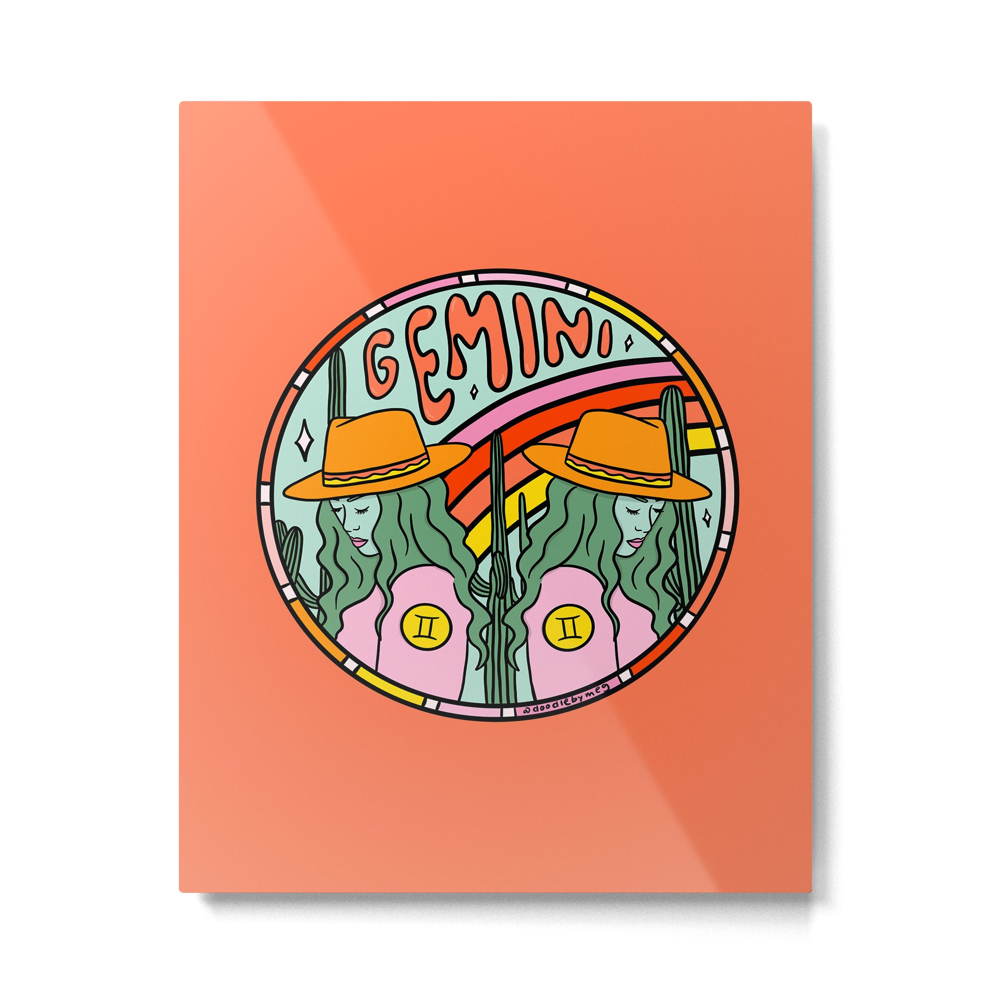 Gemini Cowgirl Metal Print Gallery Image 6