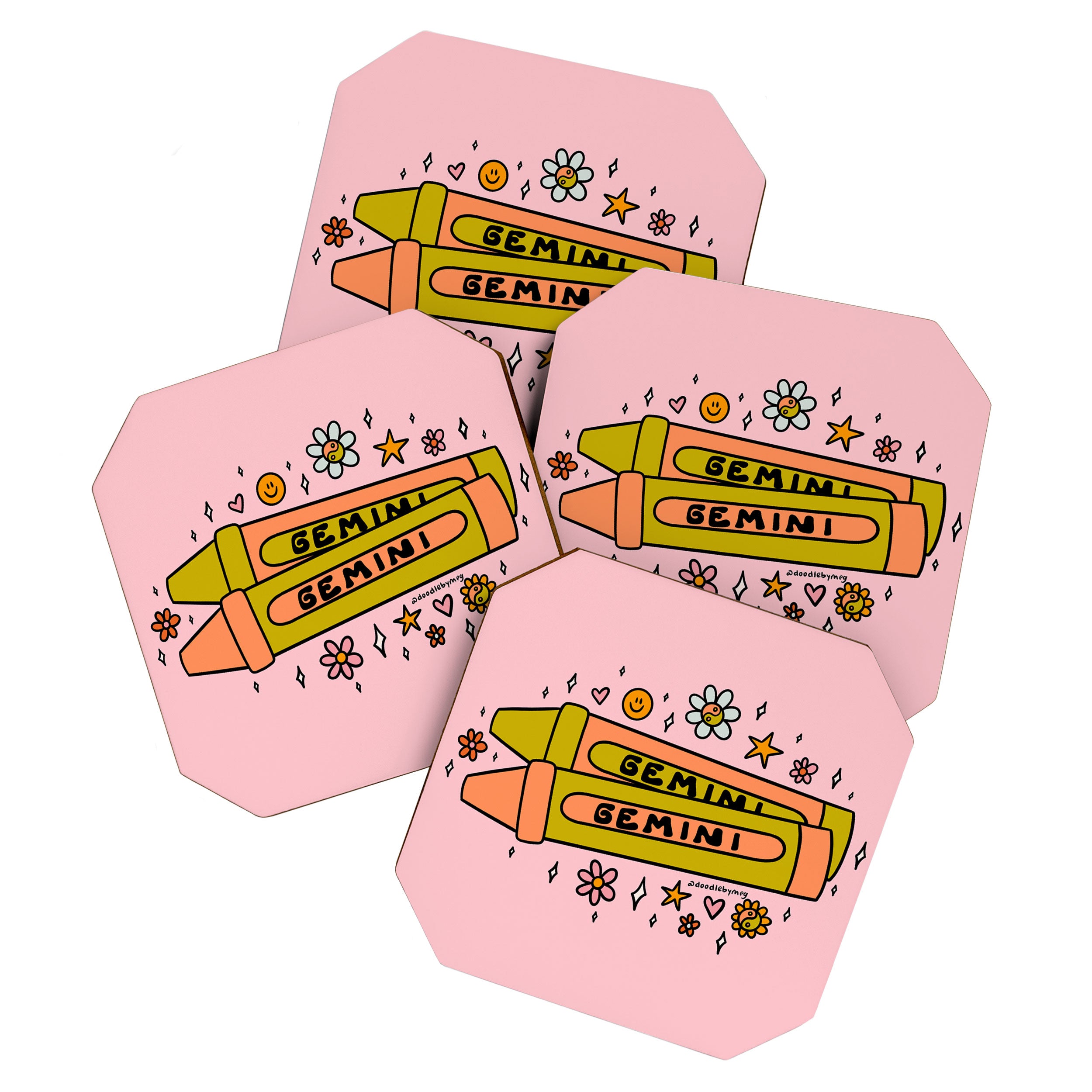 Gemini Crayon Coaster Gallery Image 1