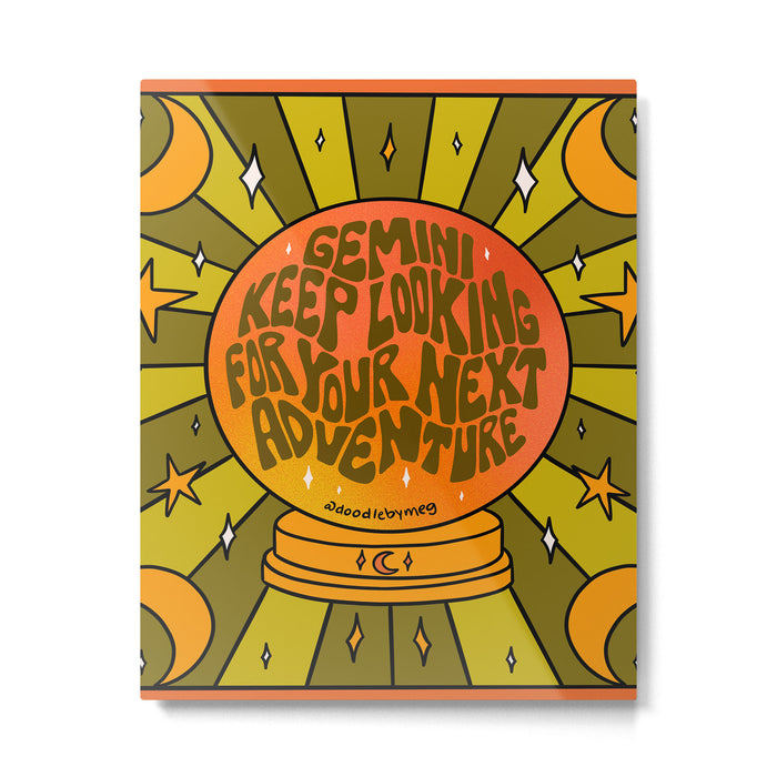 Gemini Crystal Ball Metal Print Gallery Image 1