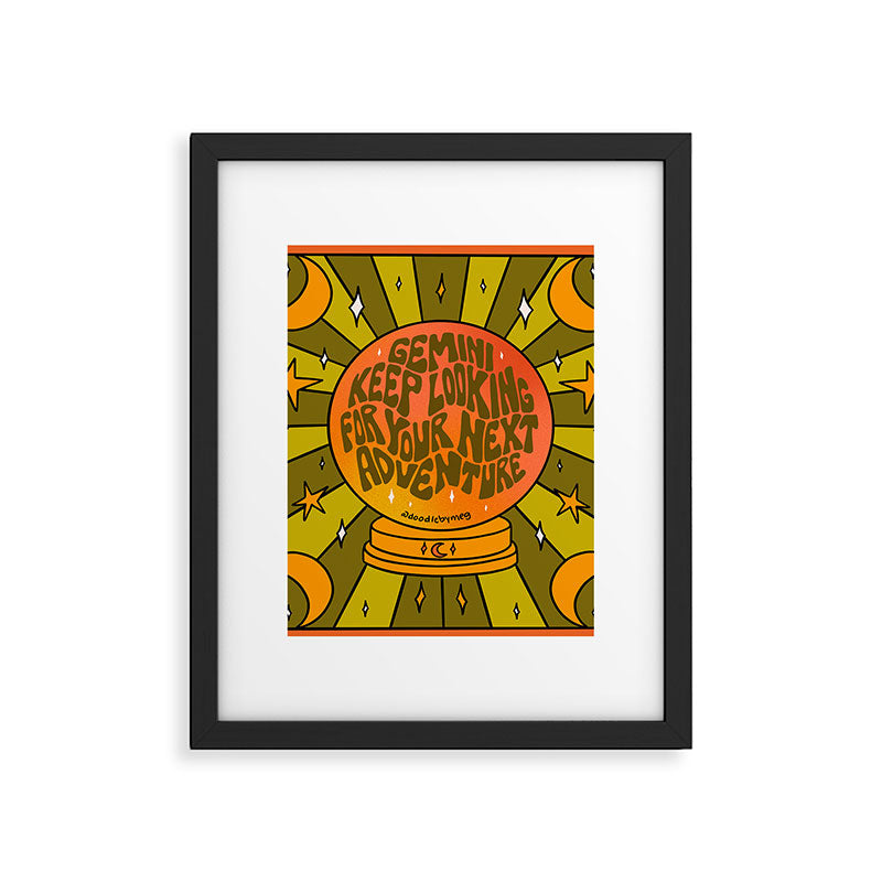 Gemini Crystal Ball Framed Art Print Gallery Image 6