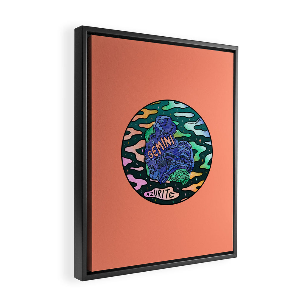 Gemini Crystal Framed Canvas Print Gallery Image 2