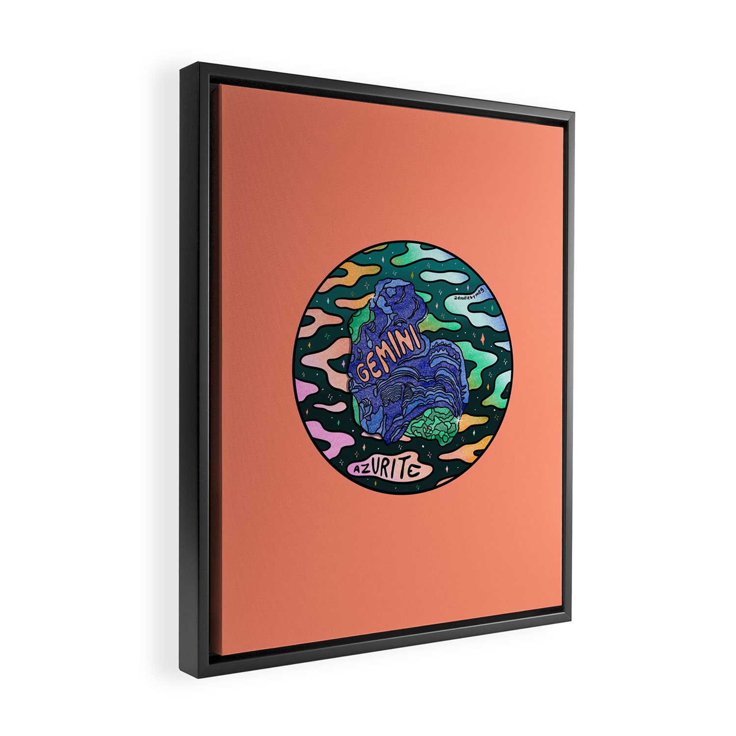 Gemini Crystal Framed Canvas Print Gallery Image 2