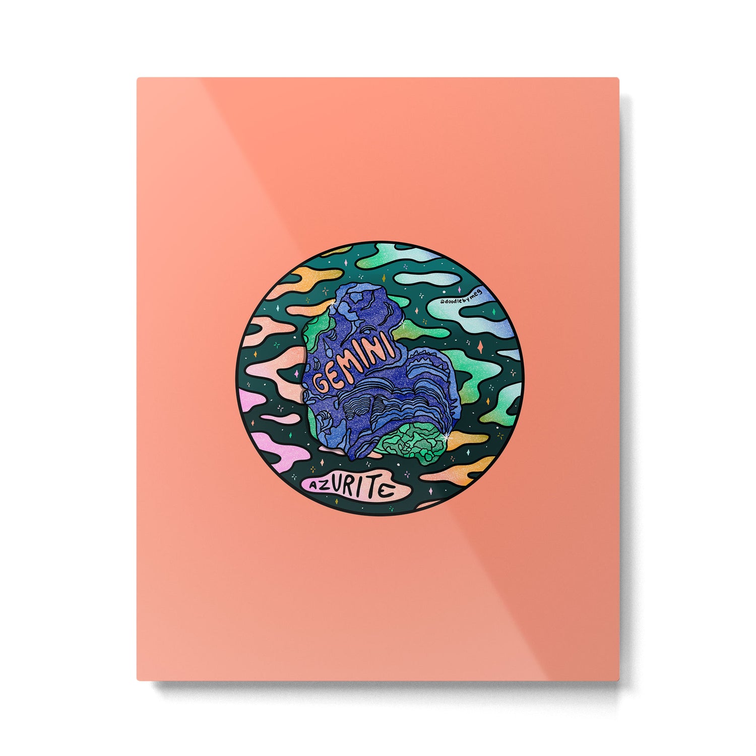 Gemini Crystal Metal Print Gallery Image 6