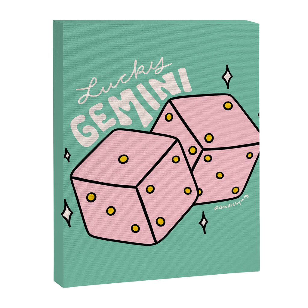 Gemini Dice Canvas Print Gallery Image 8