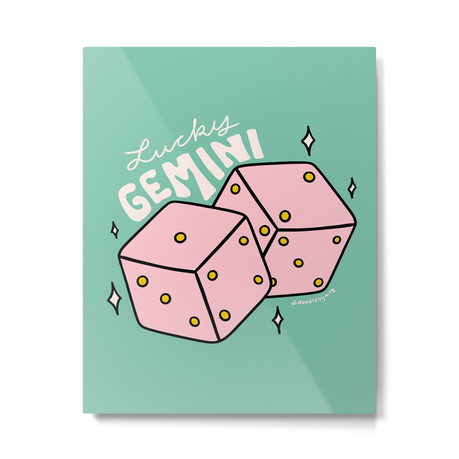 Gemini Dice Metal Print Gallery Image 6