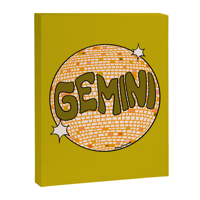 Gemini Disco Ball Canvas Print Gallery Image 1