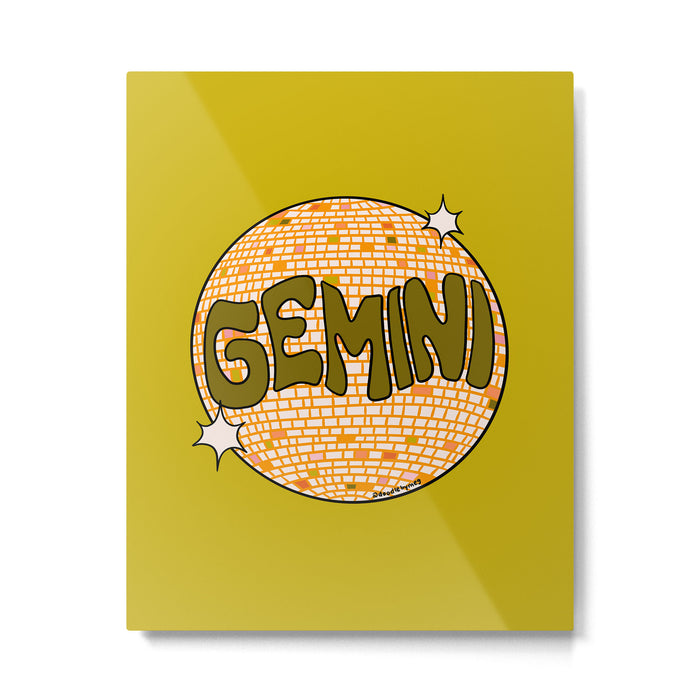 Gemini Disco Ball Metal Print Gallery Image 1