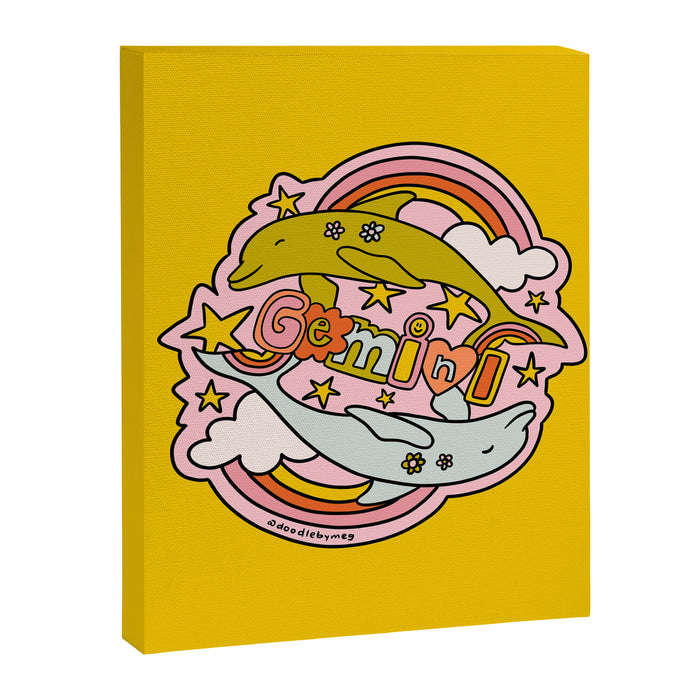 Gemini Dolphin Canvas Print Gallery Image 1