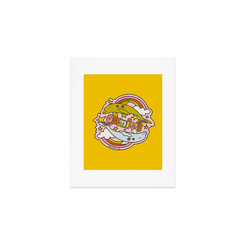 Gemini Dolphin Art Print Gallery Image 1