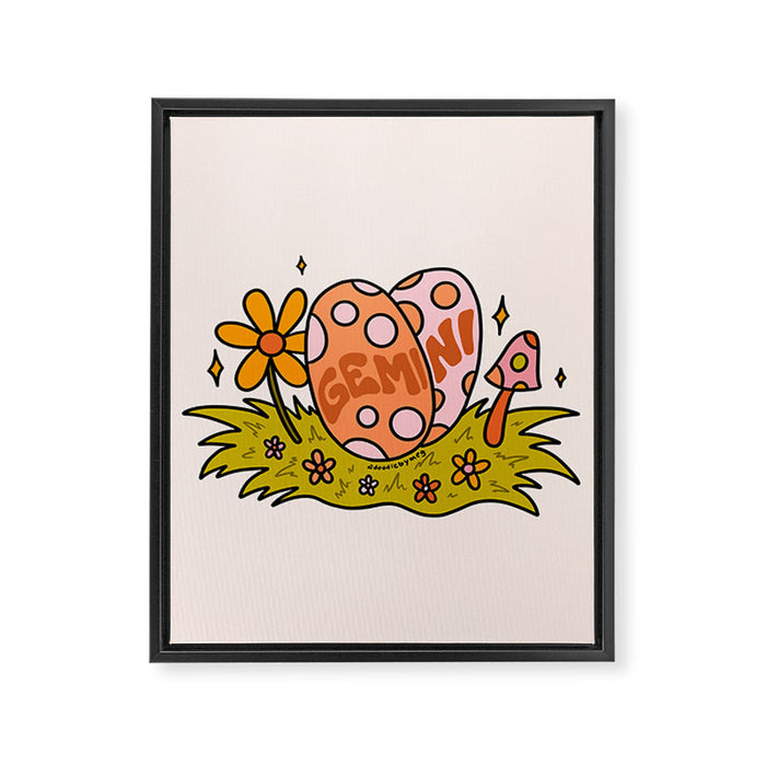 Gemini Easter Egg Framed Canvas Print Gallery Image 1