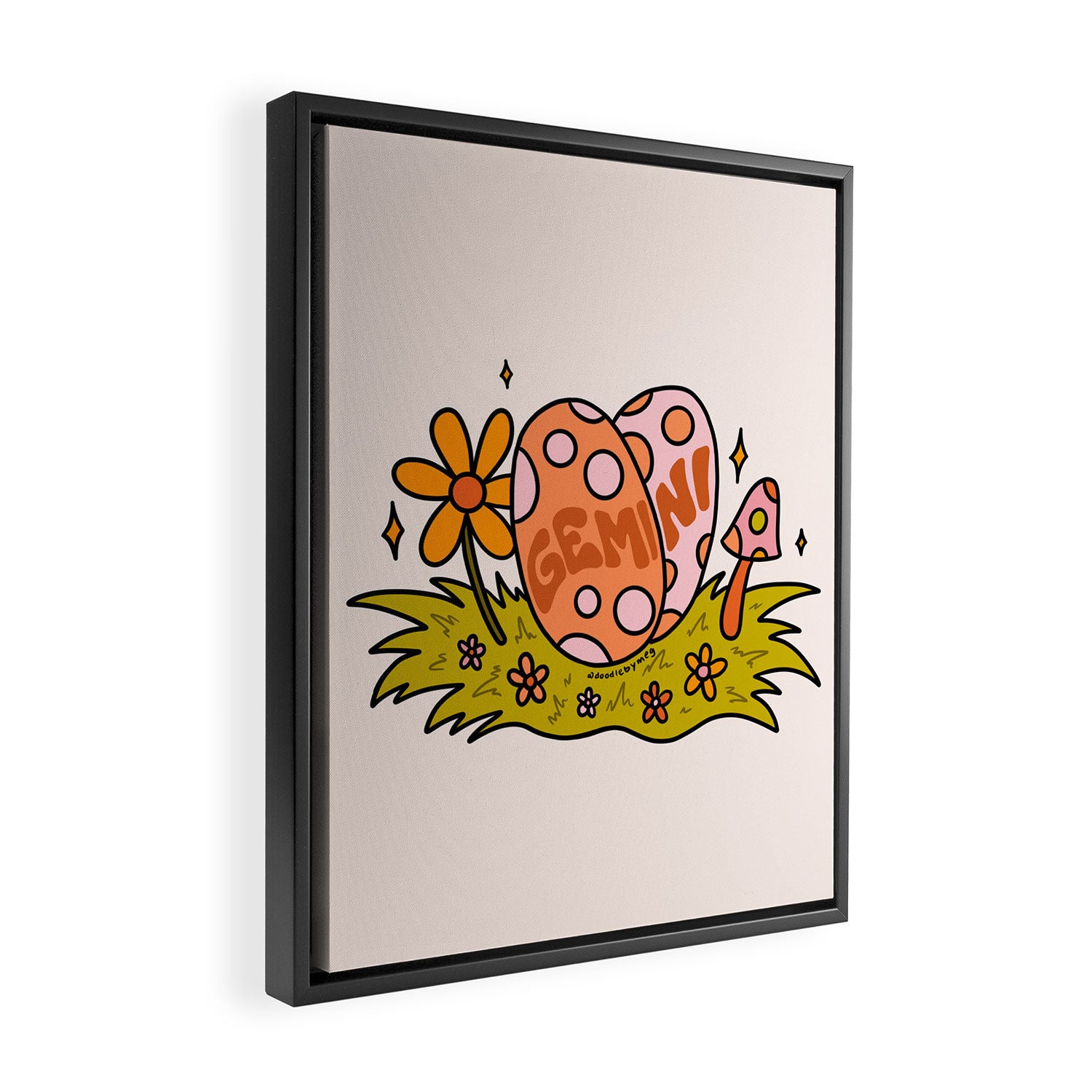 Gemini Easter Egg Framed Canvas Print Gallery Image 2