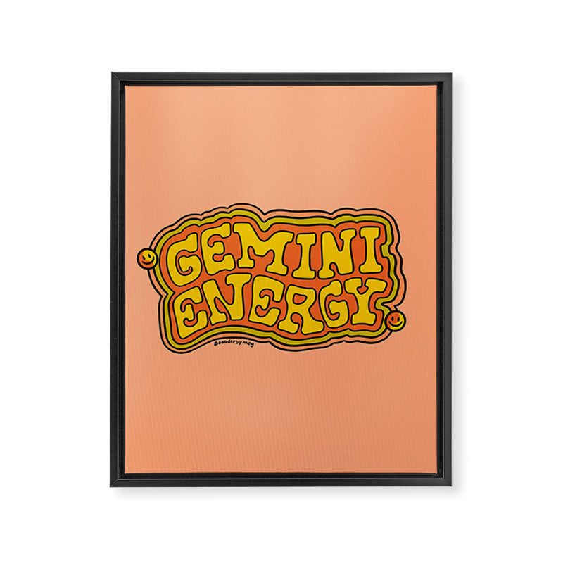 Gemini Energy Framed Canvas Print Gallery Image 8