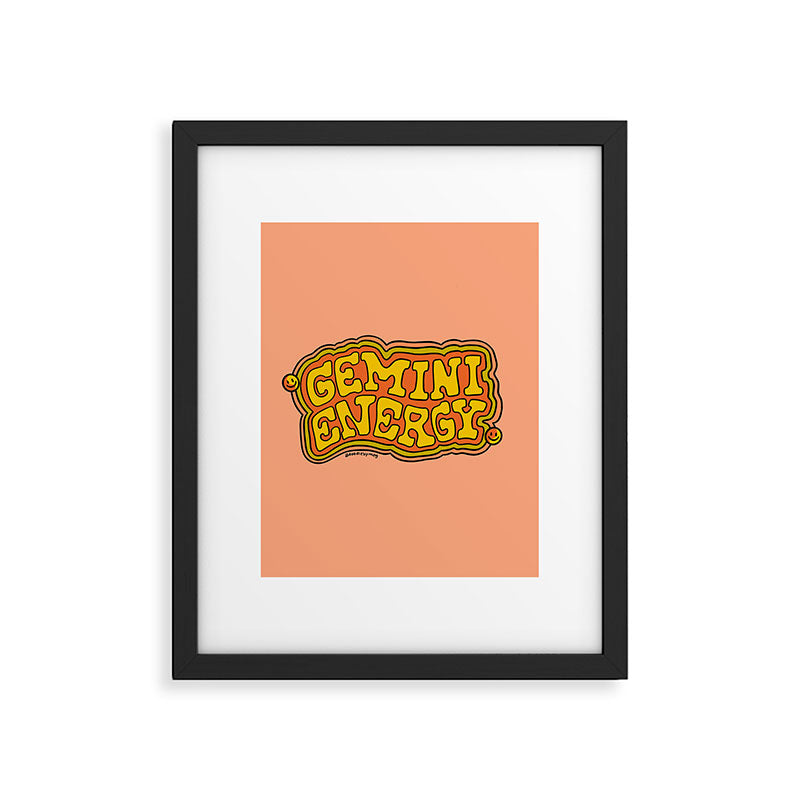 Gemini Energy Framed Art Print Gallery Image 6