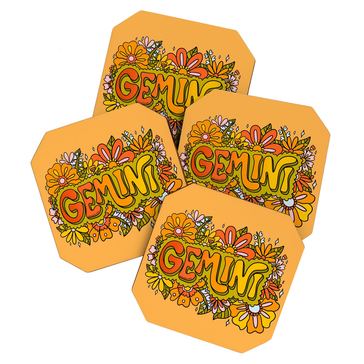 Gemini Flowers Coaster Gallery Image 1