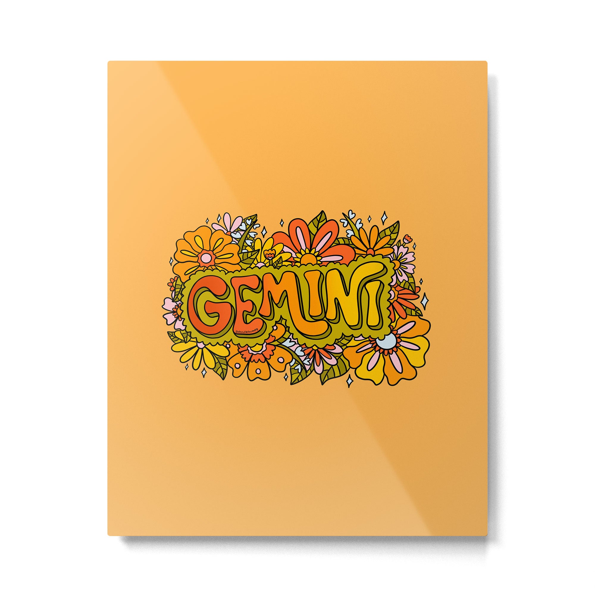 Gemini Flowers Metal Print Gallery Image 6