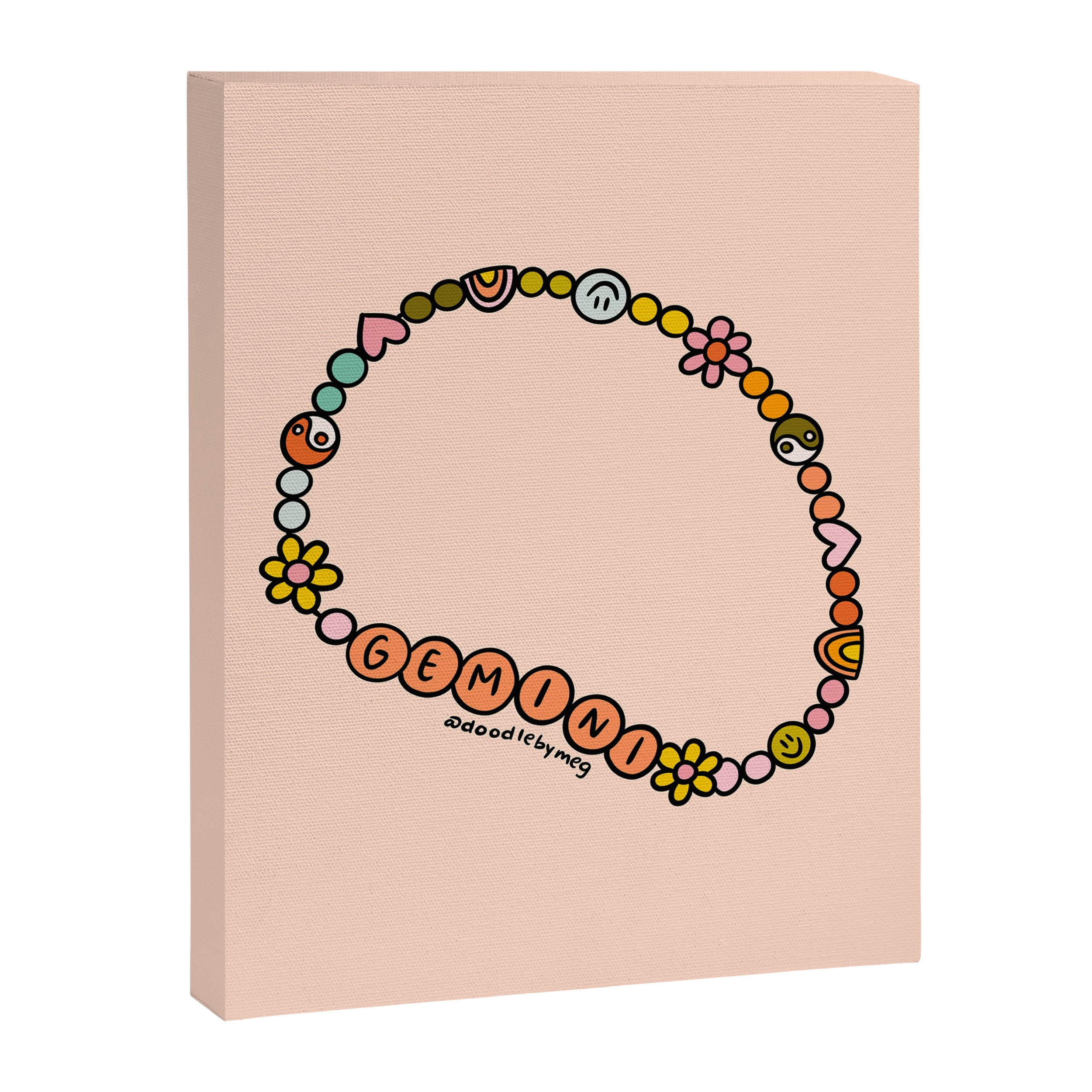 Gemini Friendship Bracelet Canvas Print Gallery Image 8