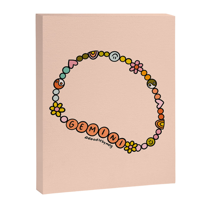 Gemini Friendship Bracelet Canvas Print Gallery Image 1
