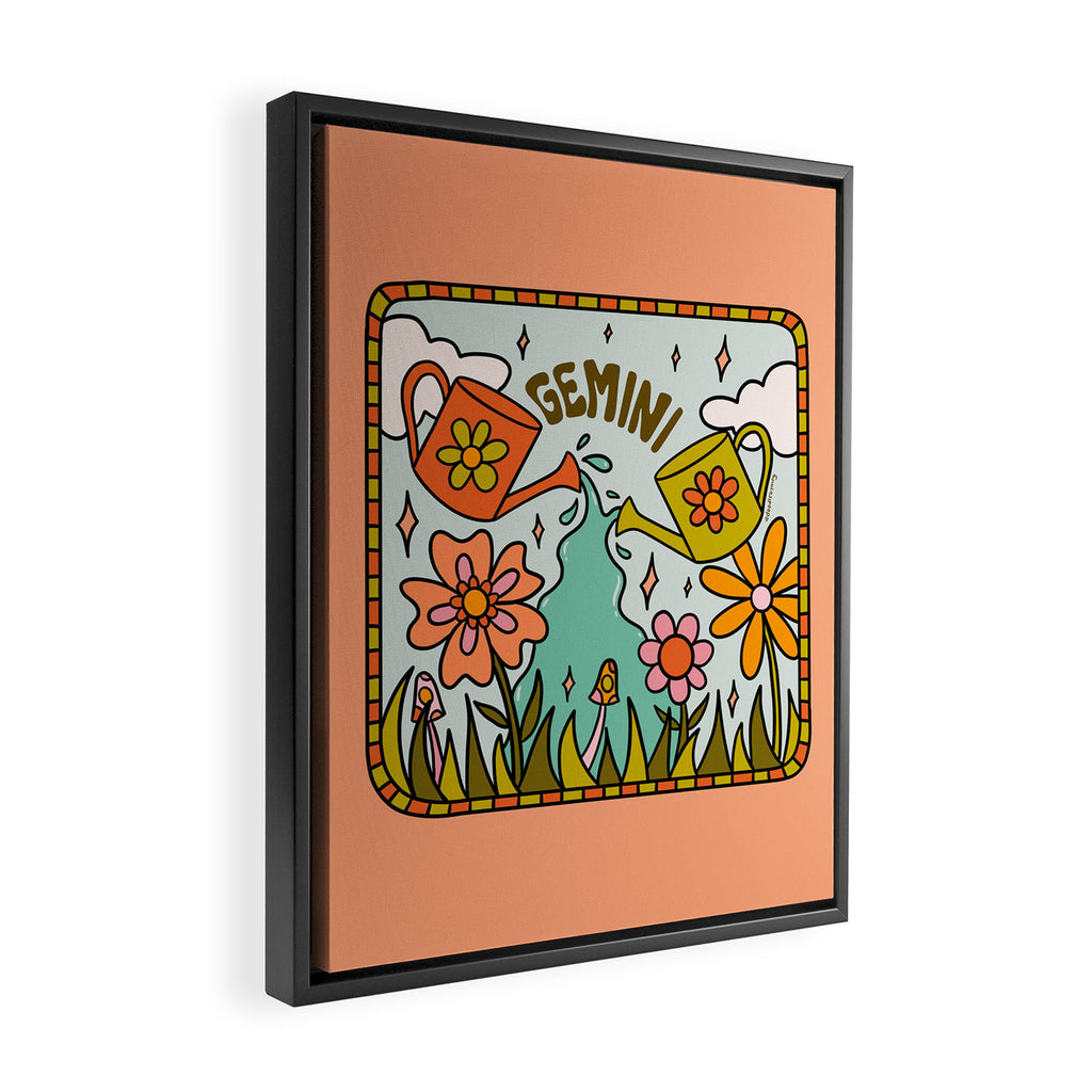 Gemini Garden Framed Canvas Print Gallery Image 2
