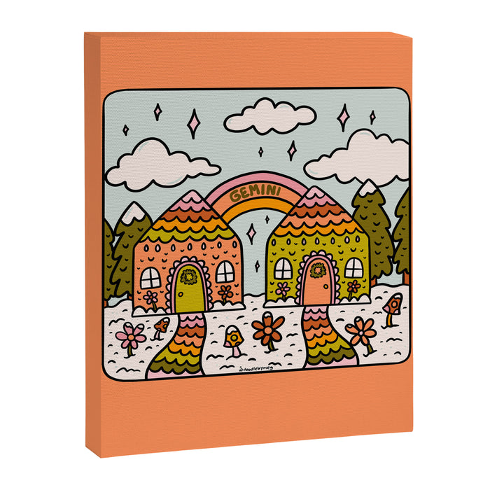 Gemini Gingerbread House Canvas Print Gallery Image 1
