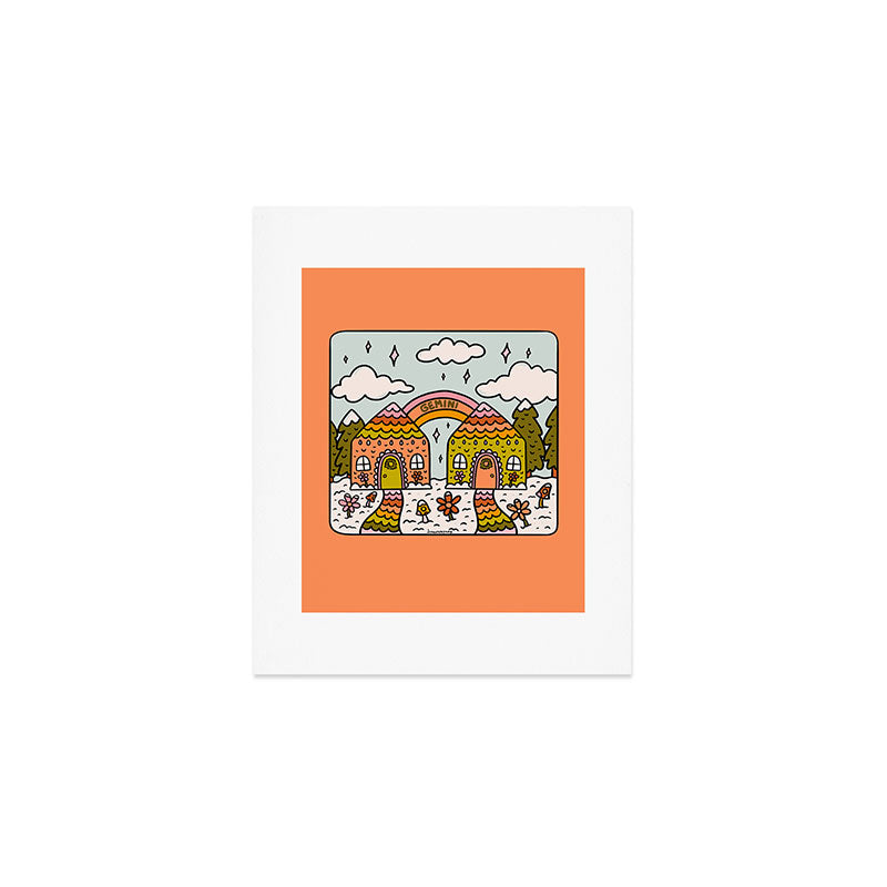 Gemini Gingerbread House Art Print Gallery Image 1
