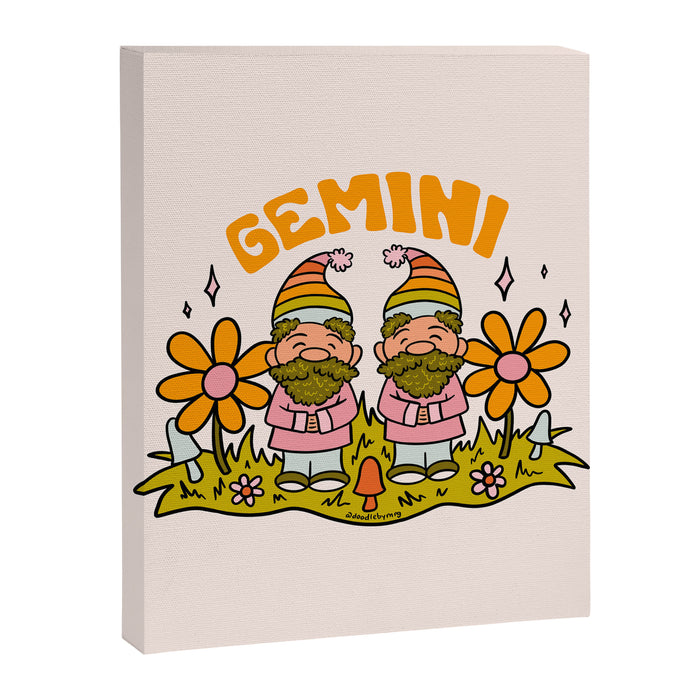 Gemini Gnome Canvas Print Gallery Image 1