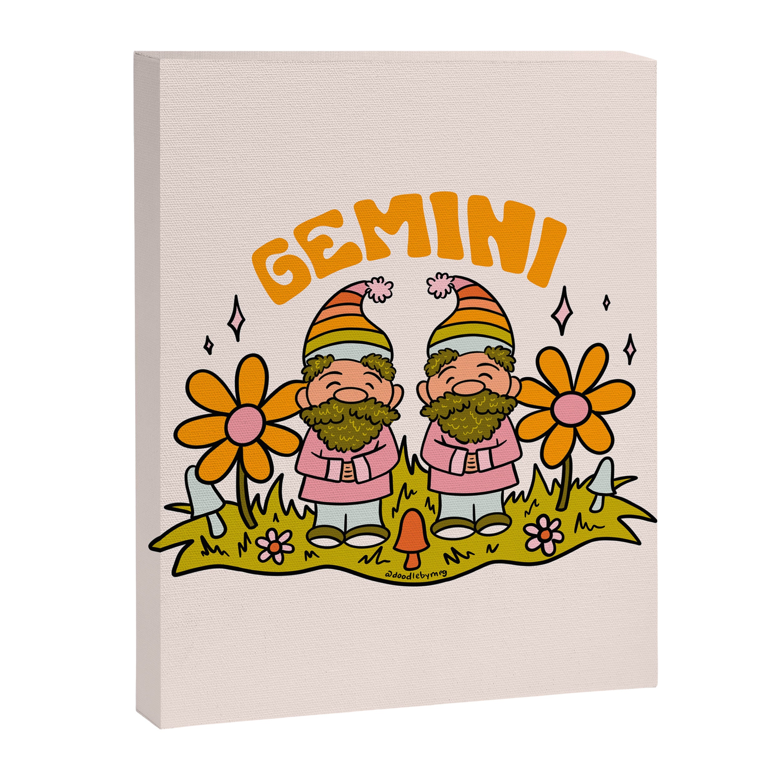 Gemini Gnome Canvas Print Gallery Image 8
