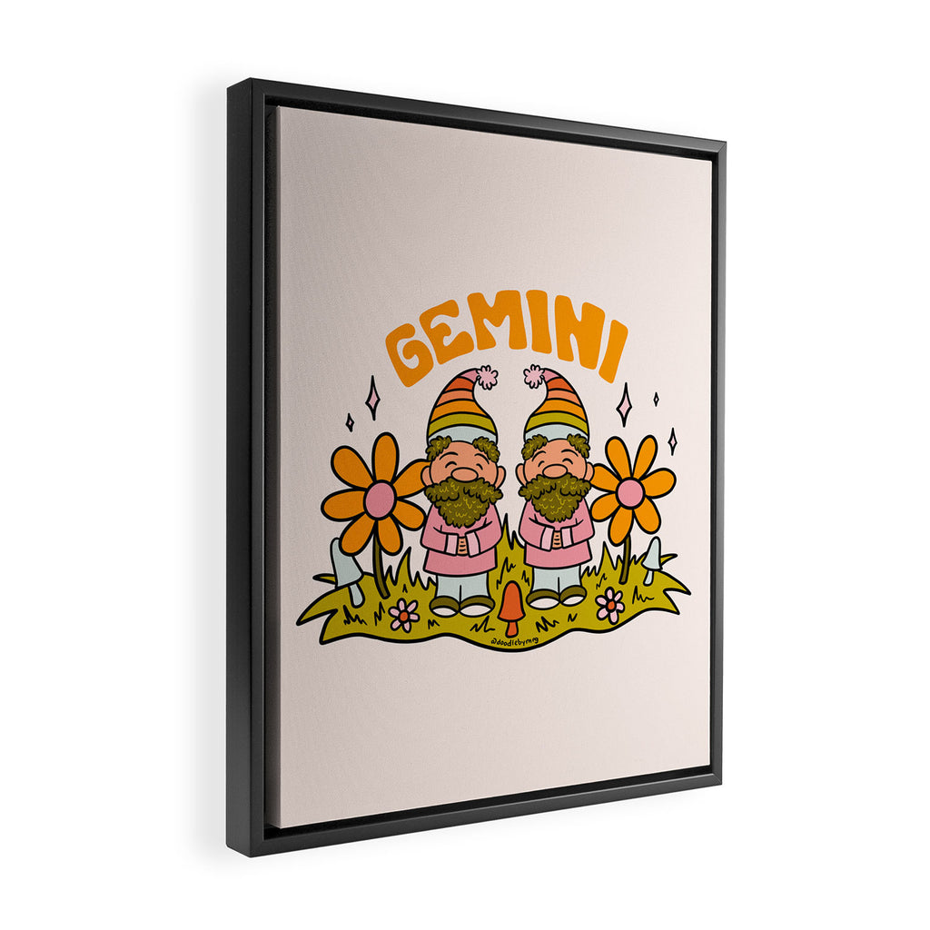 Gemini Gnome Framed Canvas Print Gallery Image 2