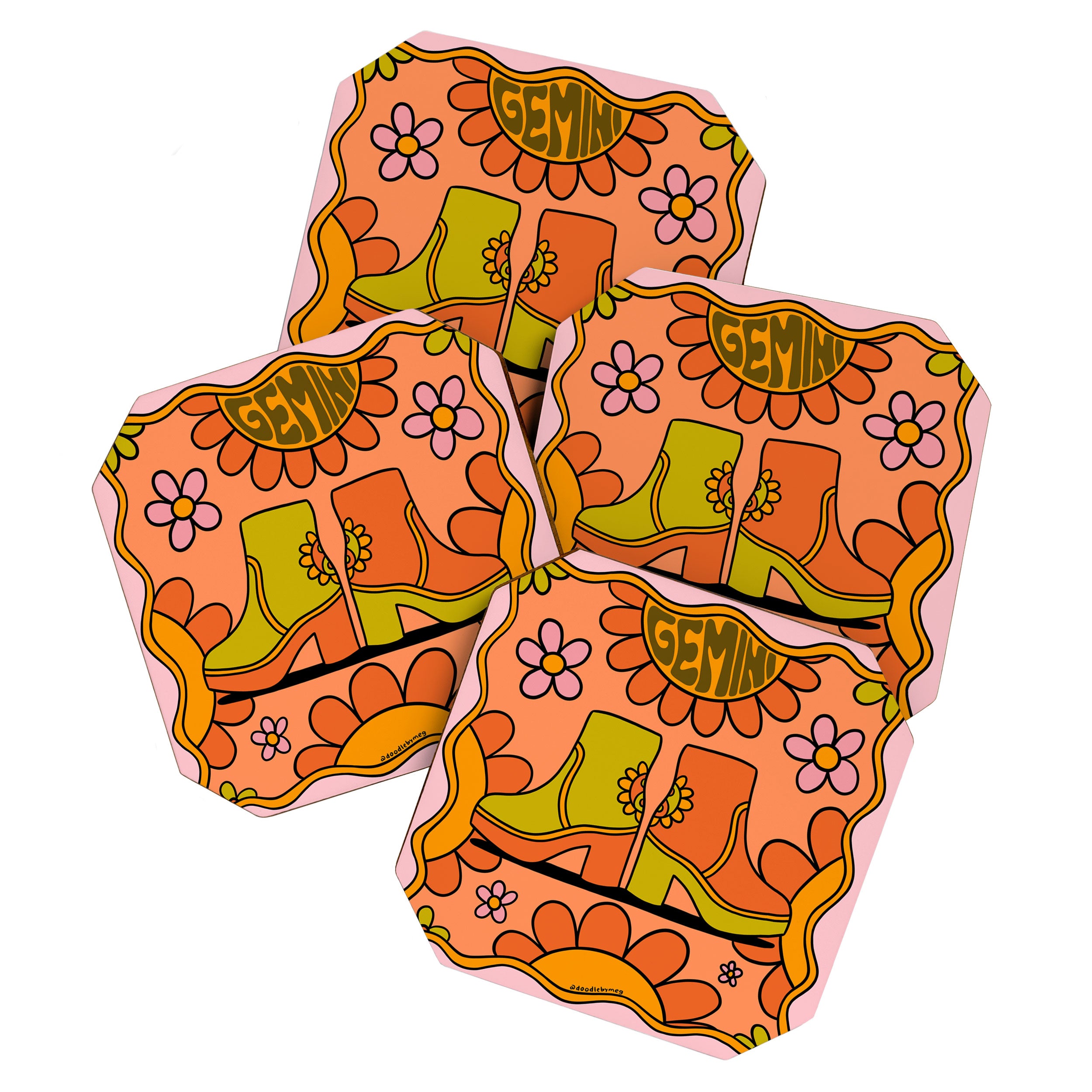Gemini Groovy Boot Coaster Gallery Image 1