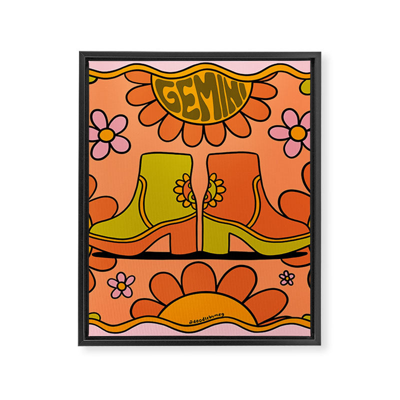 Gemini Groovy Boot Framed Canvas Print Gallery Image 8
