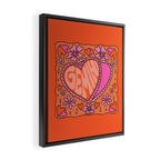 Gemini Heart Framed Canvas Print Gallery Image 2