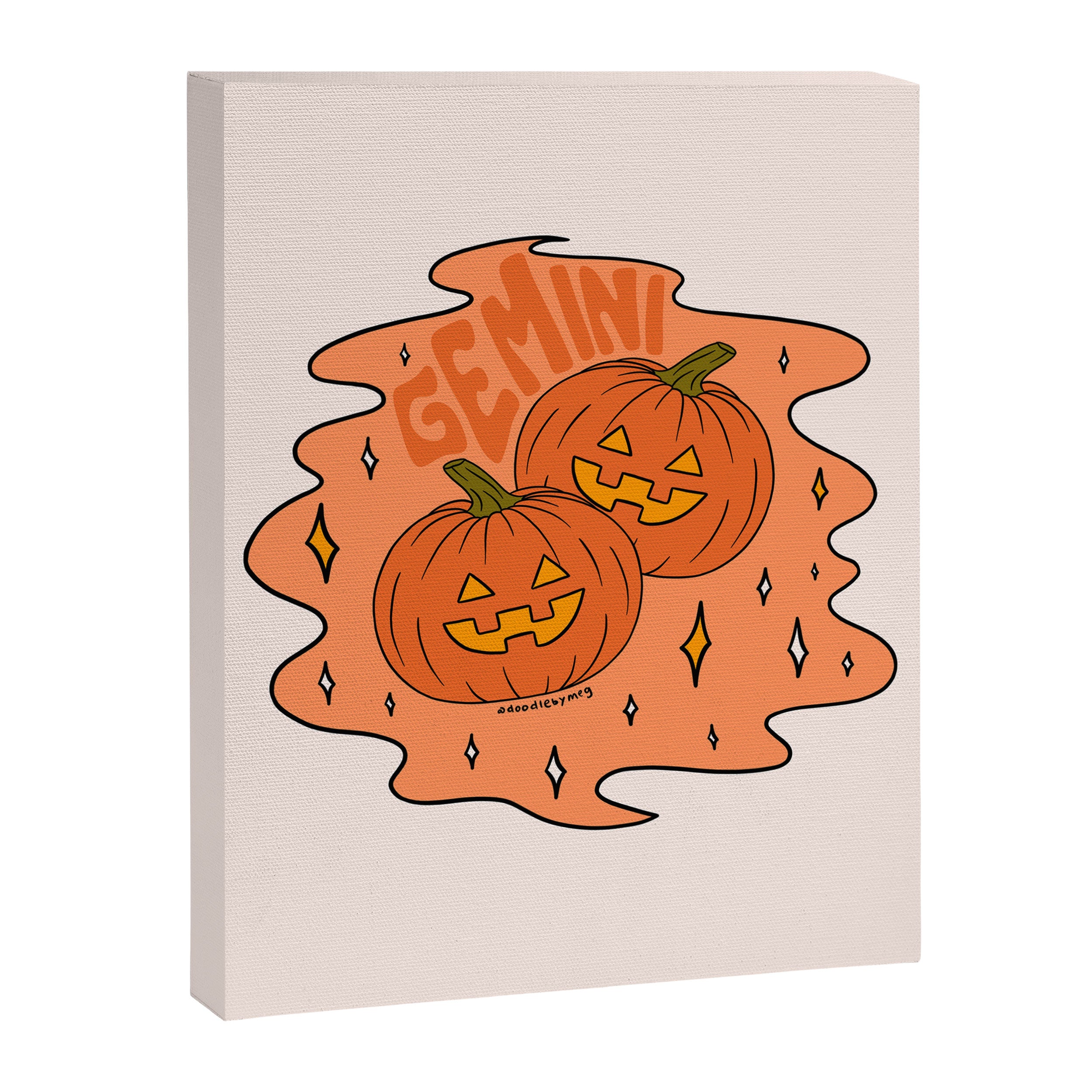 Gemini Jack O Lantern Canvas Print Gallery Image 8