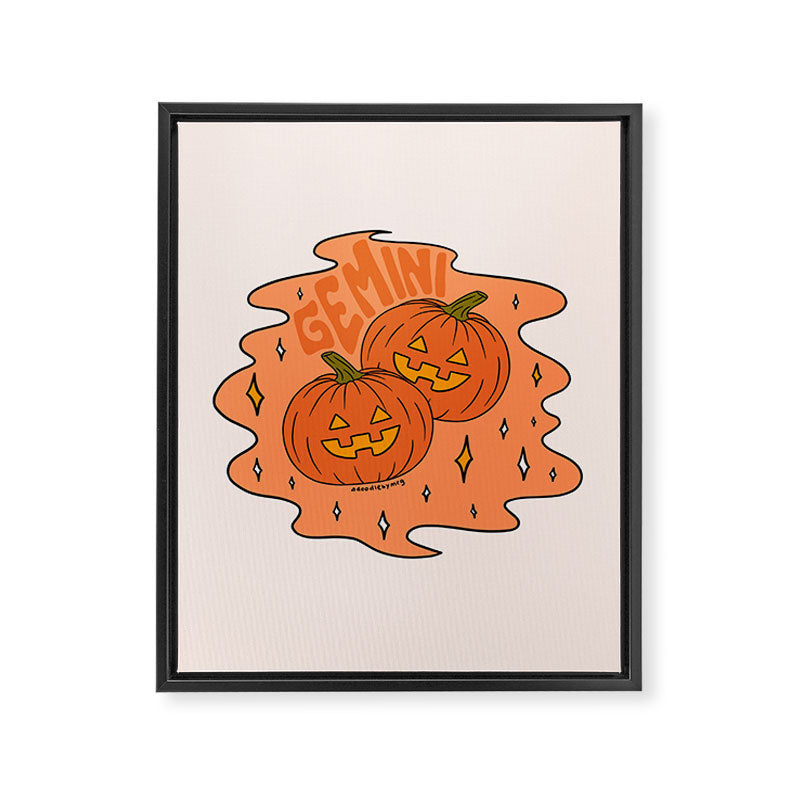 Gemini Jack O Lantern Framed Canvas Print Gallery Image 8