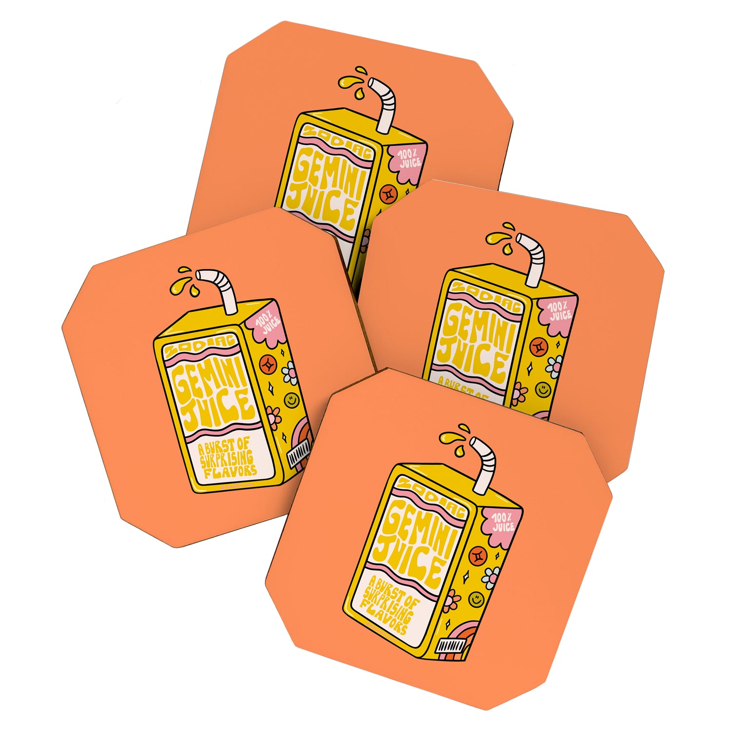 Gemini Juice Box Coaster Gallery Image 1