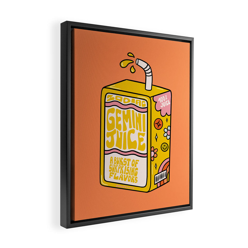Gemini Juice Box Framed Canvas Print Gallery Image 2