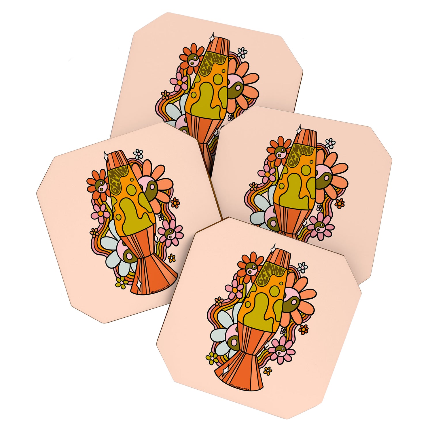 Gemini Lava Lamp Coaster Gallery Image 1