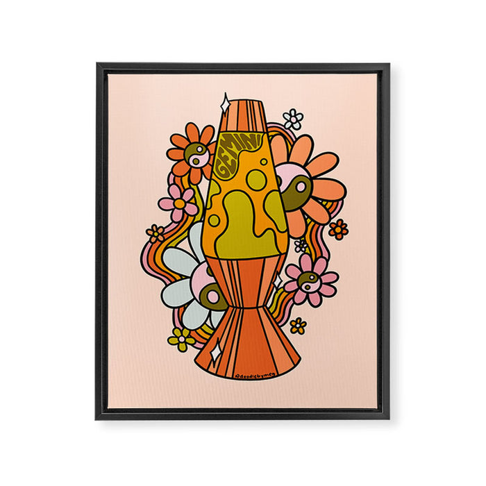 Gemini Lava Lamp Framed Canvas Print Gallery Image 1
