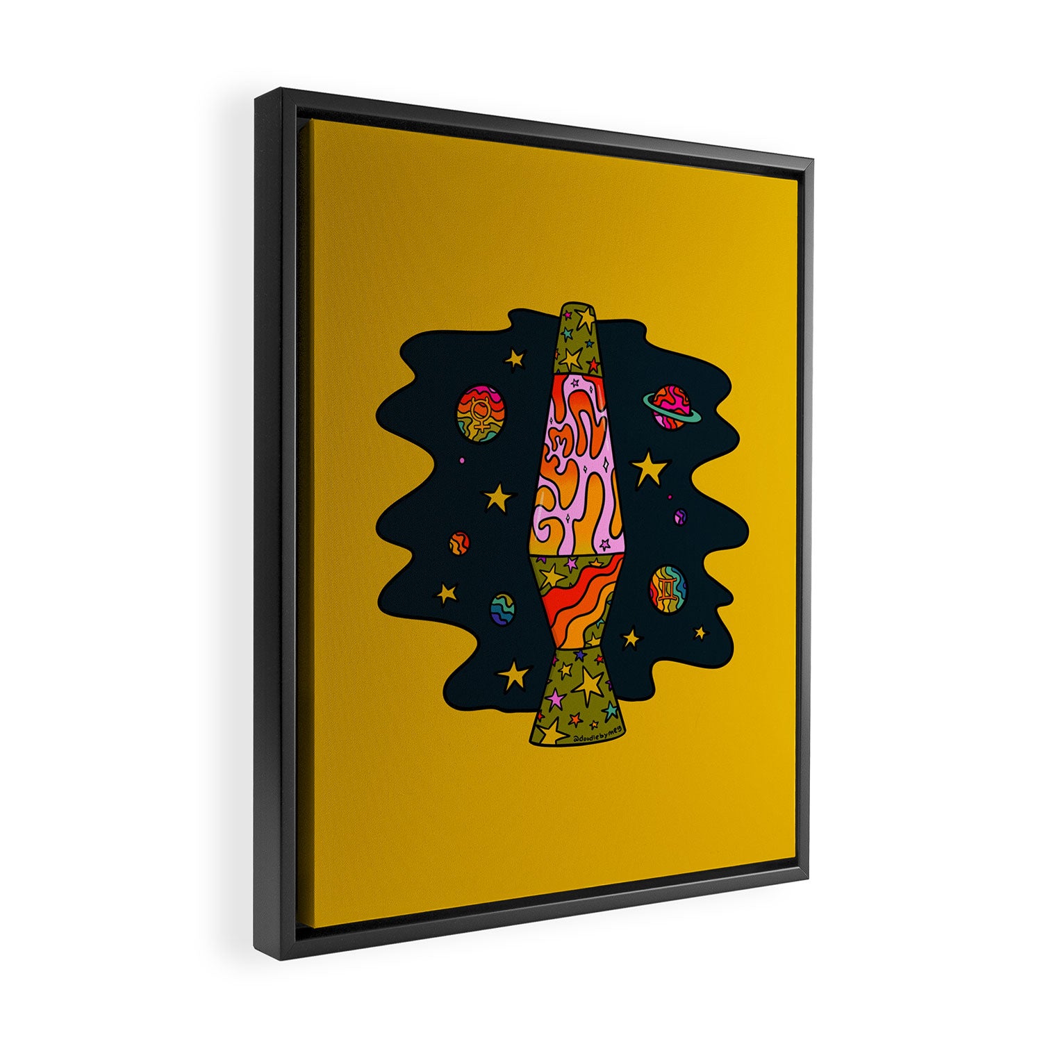 Gemini Lava Lamp Framed Canvas Print Gallery Image 2