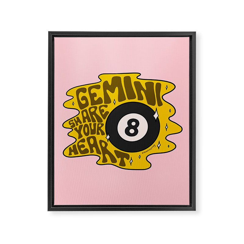 Gemini Magic 8 Ball Framed Canvas Print Gallery Image 8