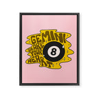 Gemini Magic 8 Ball Framed Canvas Print Gallery Image 8