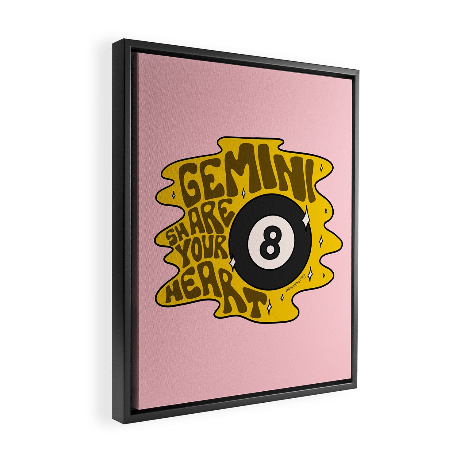 Gemini Magic 8 Ball Framed Canvas Print Gallery Image 2