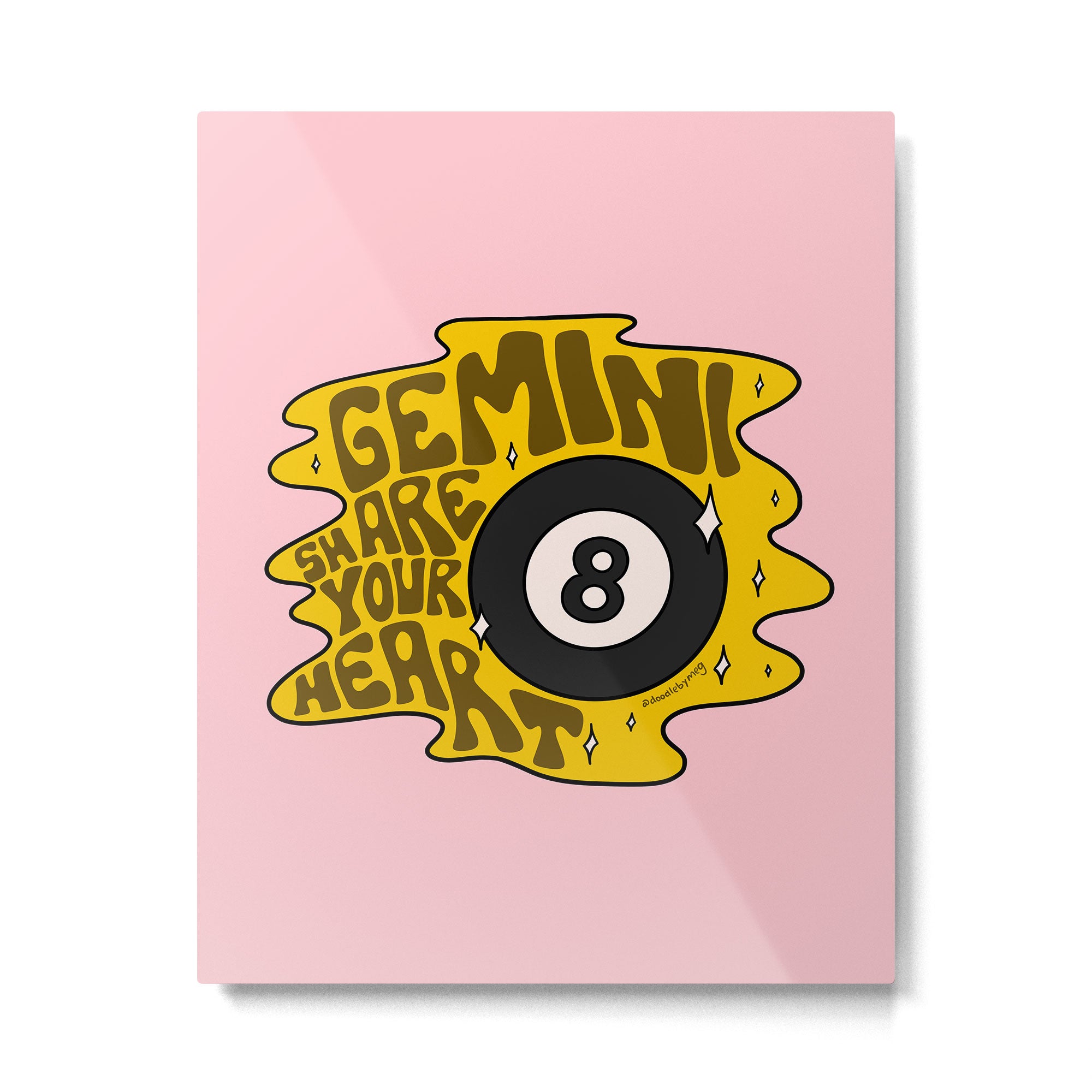 Gemini Magic 8 Ball Metal Print Gallery Image 6