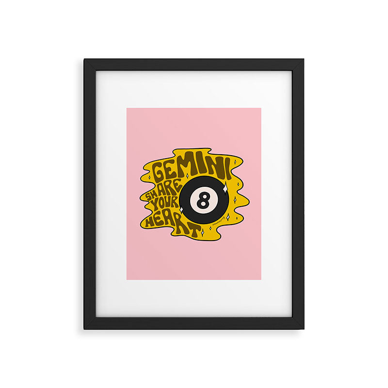 Gemini Magic 8 Ball Framed Art Print Gallery Image 6