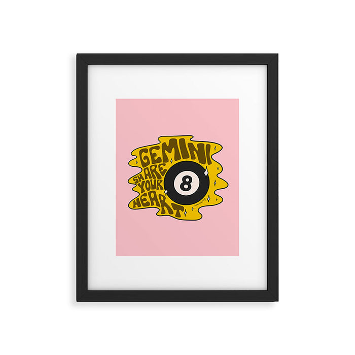 Gemini Magic 8 Ball Framed Art Print Gallery Image 1