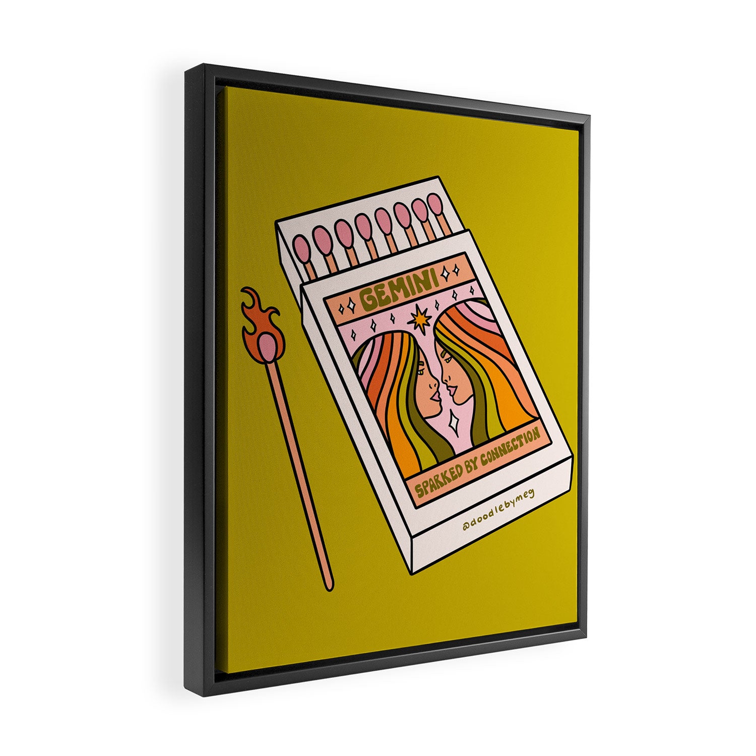 Gemini Matchbox Framed Canvas Print Gallery Image 2