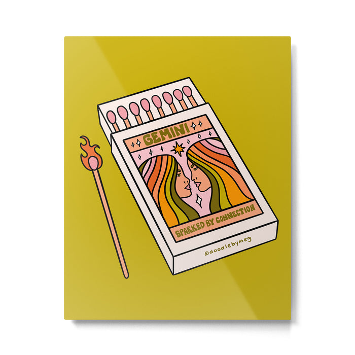 Gemini Matchbox Metal Print Gallery Image 1