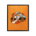 Gemini Mid Century House Framed Canvas Print Gallery Image 8