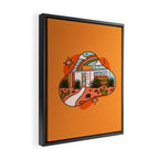 Gemini Mid Century House Framed Canvas Print Gallery Image 2
